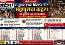 ममुराबादच्या भिल्लवाडीत महापुराचा कहर; ३८ कुटुंबांतील १४८ नागरिकांचे संसार उद्ध्वस्त, तातडीने भरपाईची मागणी