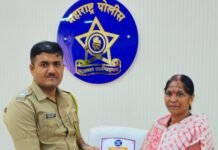 पोस्को गुन्हयात उत्कृष्ट साक्ष दिल्याने पोलीस पाटील ॲड. राधिका ढाके यांचा सन्मान !